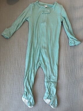 cloud island Mint Green Long Sleeve Footed One-Piece